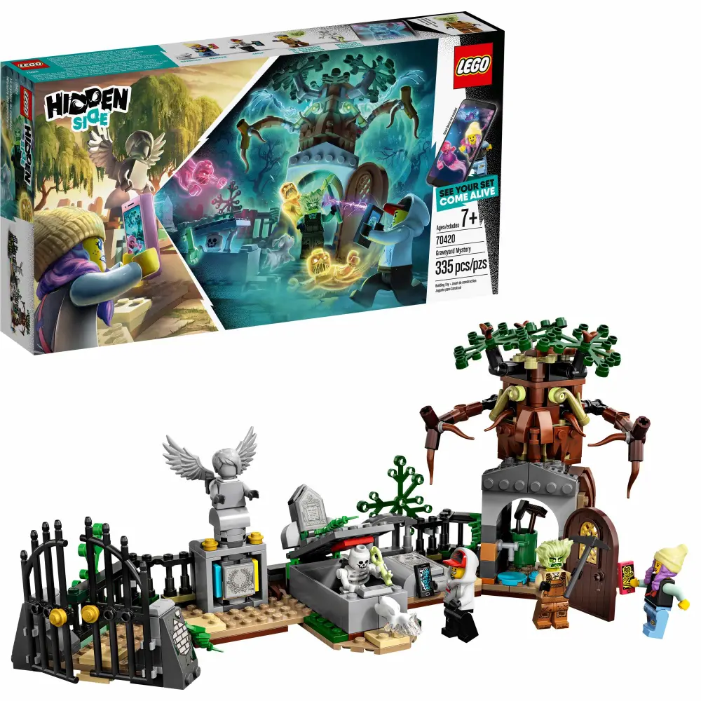 LEGO Hidden Side Graveyard Mystery 70420 Building Kit, App Toy for 7+ Year Old Boys and Girls, Interactive Augmented Reality Playset (335 Pieces)