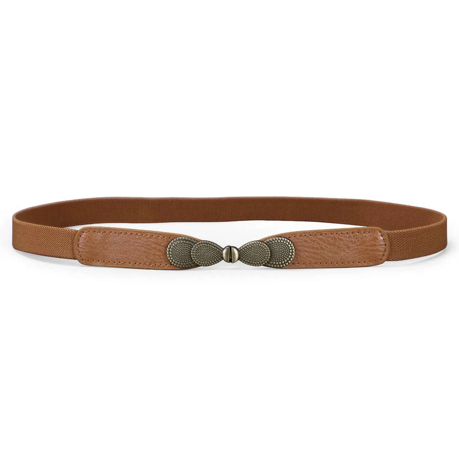 JASGOOD Women Skinny Elastic Stretch Belt for Dresses Retro Ladies Waist Vintage Thin Belt