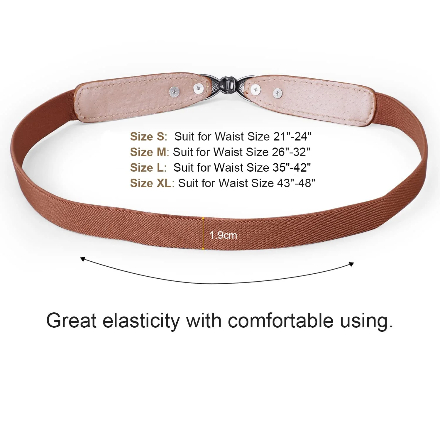 JASGOOD Women Skinny Elastic Stretch Belt for Dresses Retro Ladies Waist Vintage Thin Belt