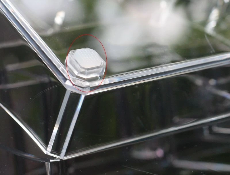 Transparent plastic storage box