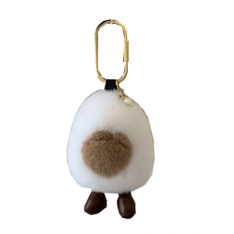 Creative plush car keychain pendant