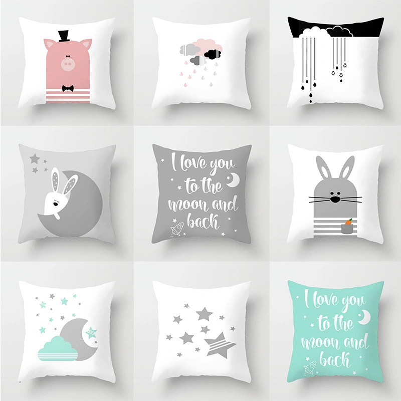 New cartoon print pillowcase