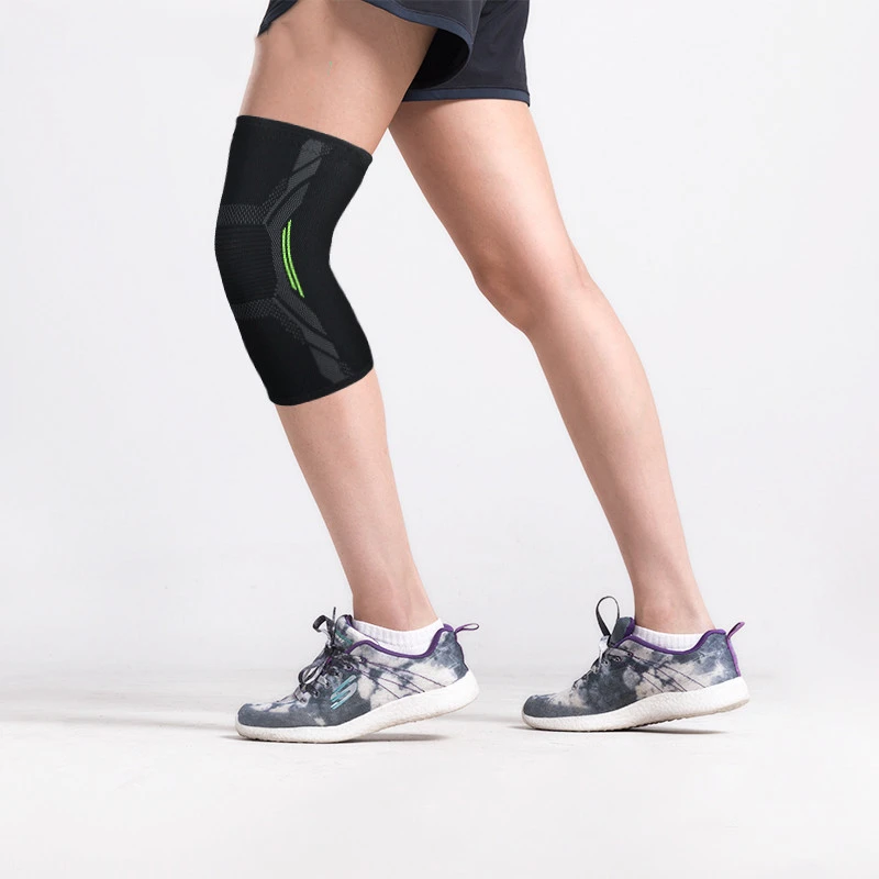 Four-way stretch knitted nylon knee pads
