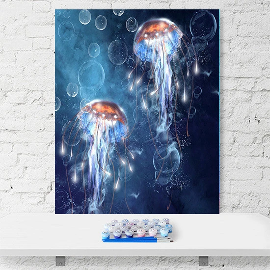 Jellyfish DIY digital painting