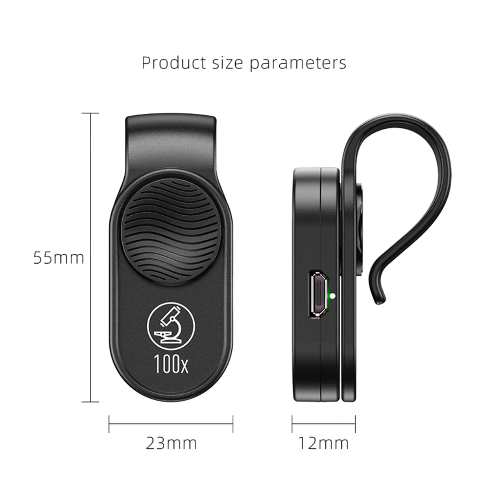 Portable mobile phone microscope