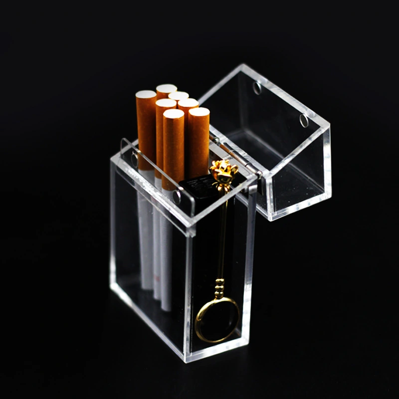 Acrylic transparent cigarette case