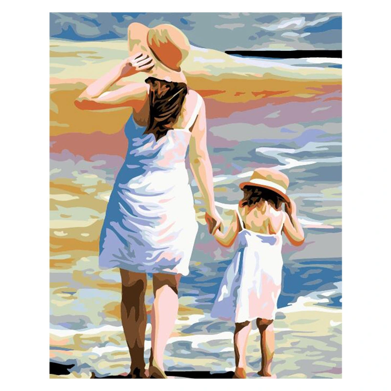 Digital Oil Painting Wholesale Frameless Figure Decorative Painting