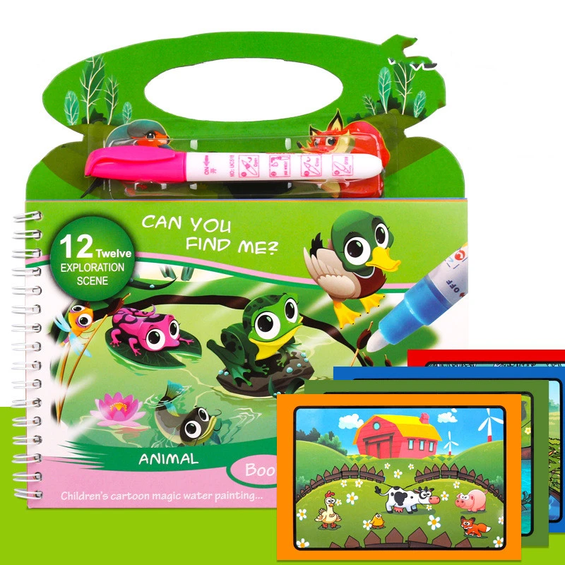 Children's Magic Water Painting Book