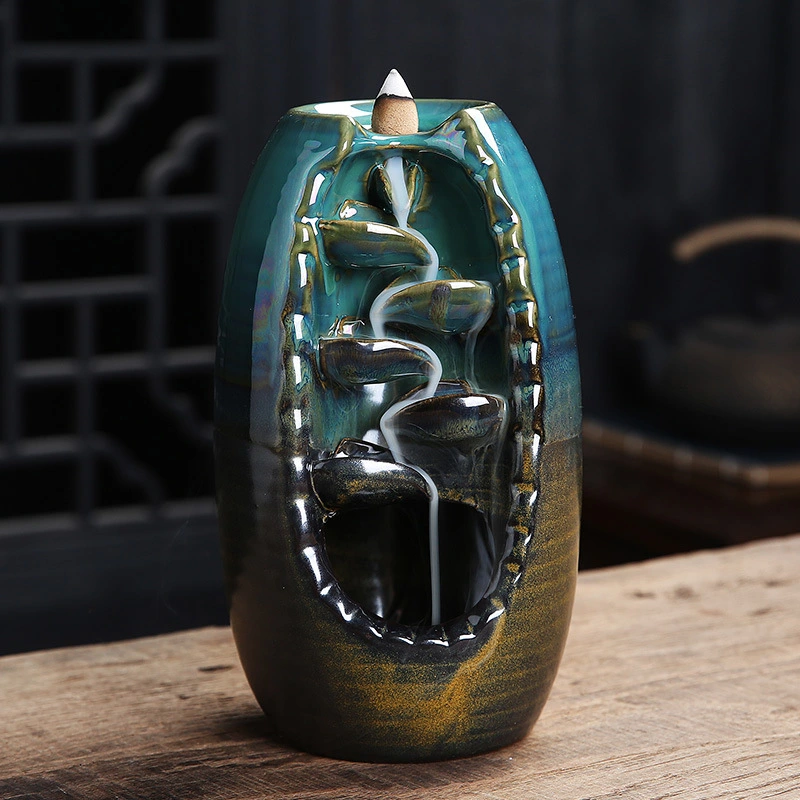 Antique backflow incense burner