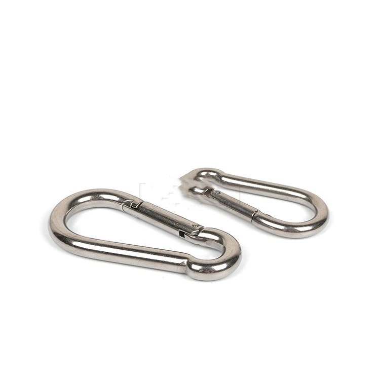 Stainless steel spring hook mountaineering buckle