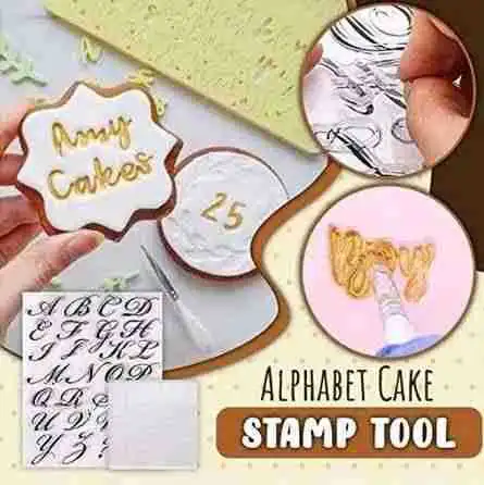 Food Grade Letter Biscuit Cake Biscuit Stamp Mold Set Letter Cake Stamp