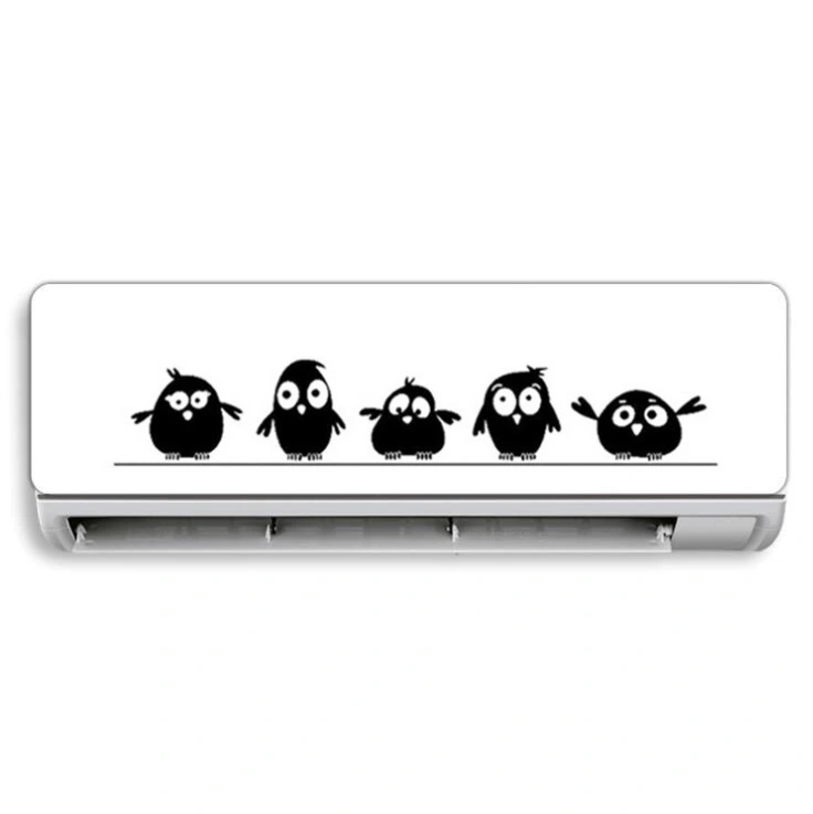 Cute Birds Carved Personalized Wall Stickers Air Conditioning Stickers