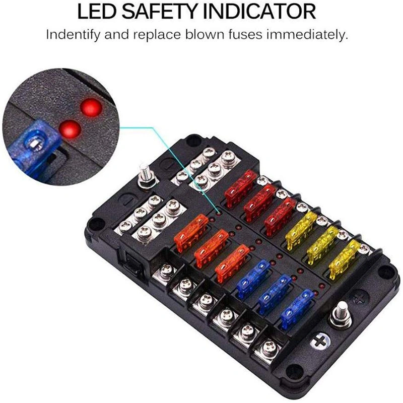Negative multi fuse box