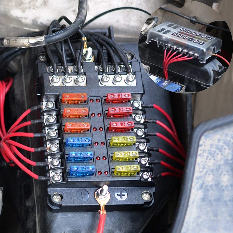 Negative multi fuse box