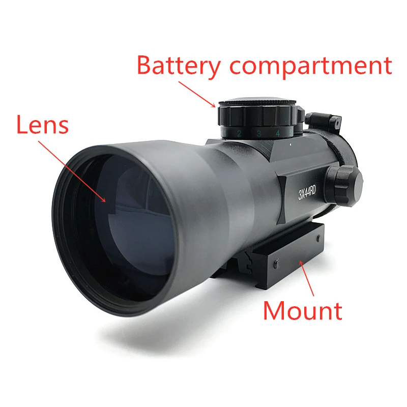 Red and green dot sight