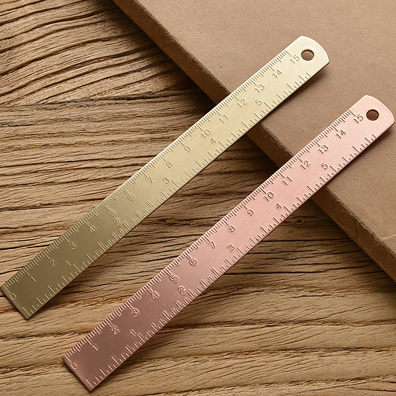 Thick version copper ruler