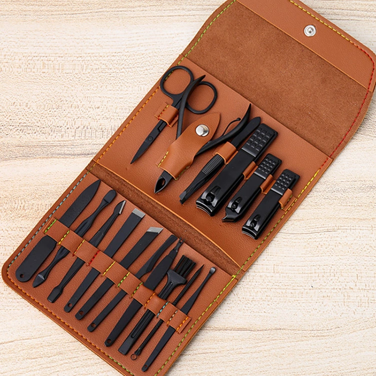 16-piece stainless steel nail clipper set