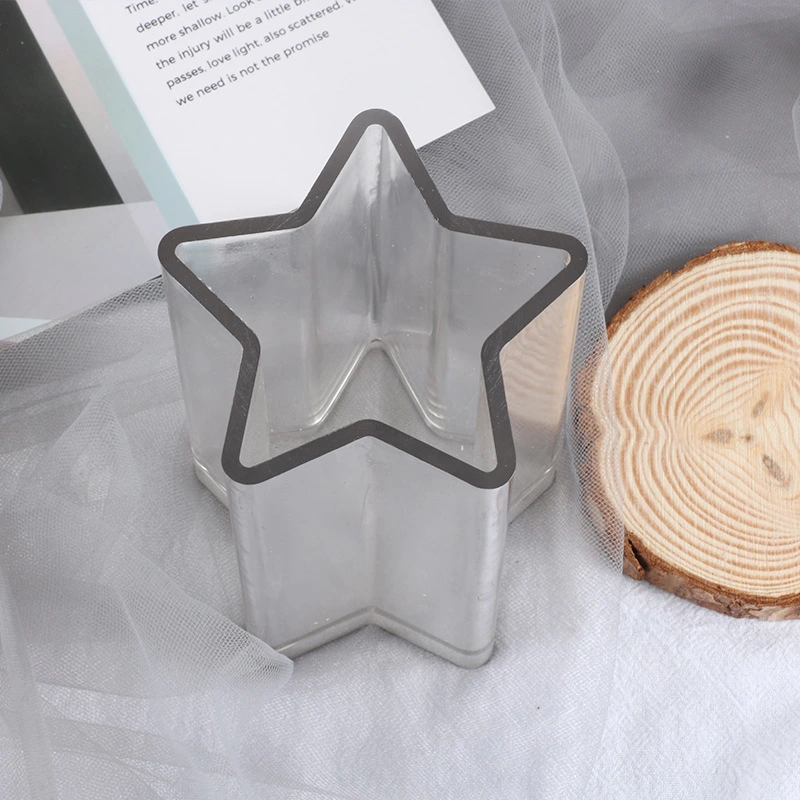 DIY five-pointed star cylindrical candle mold acrylic