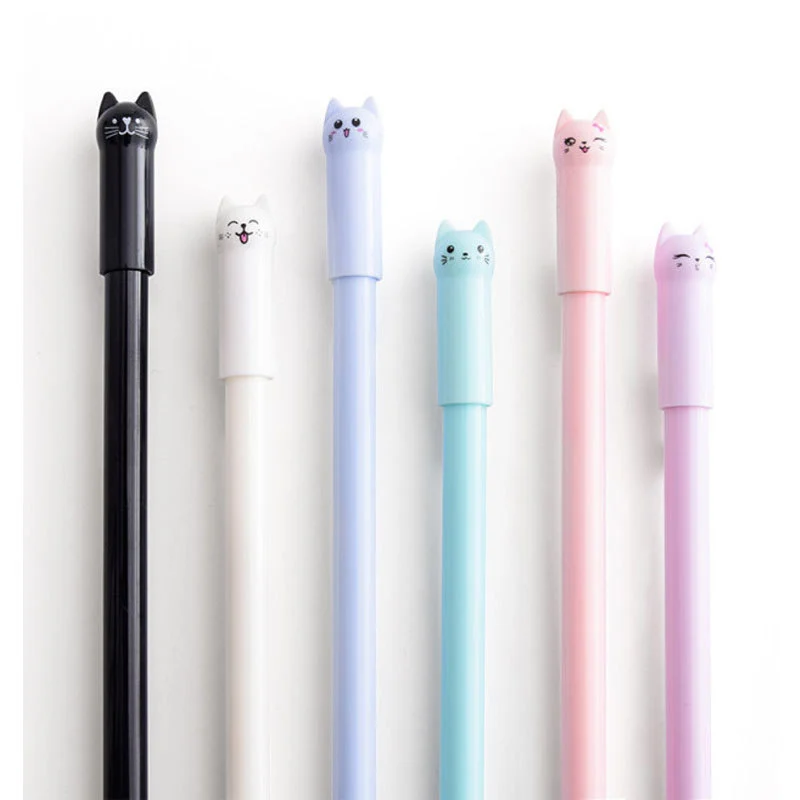 Cartoon cat gel pen