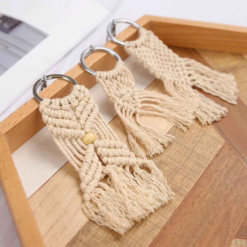 Handmade Cotton Woven Bag Hanging Buckle