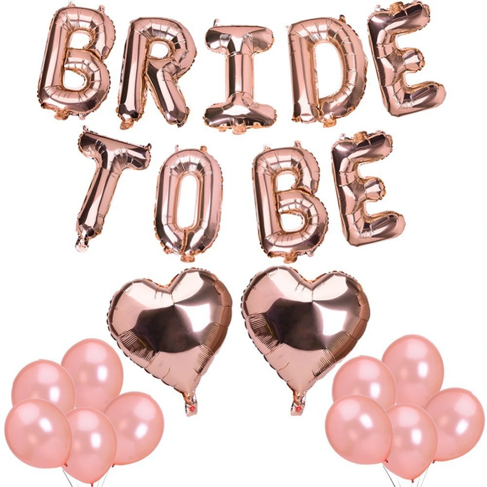 Rose Gold Letter Aluminum Film Balloon Set