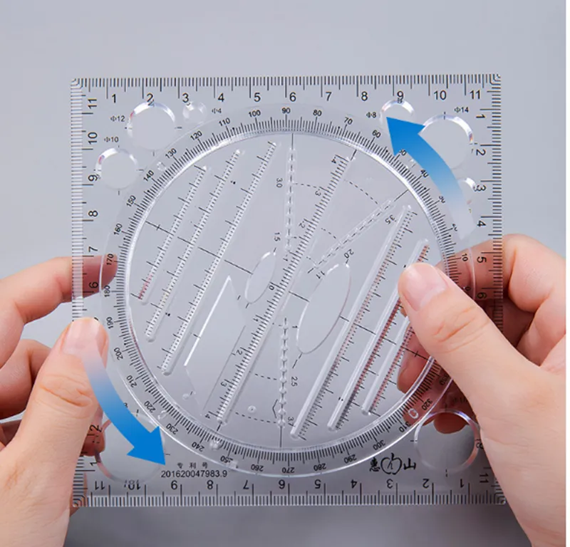 Hand Account Creative Multifunctional Drawing Ruler