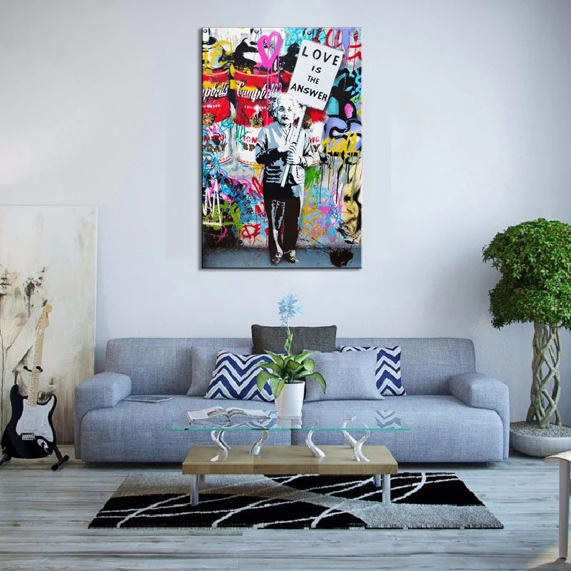 Graffiti figure canvas