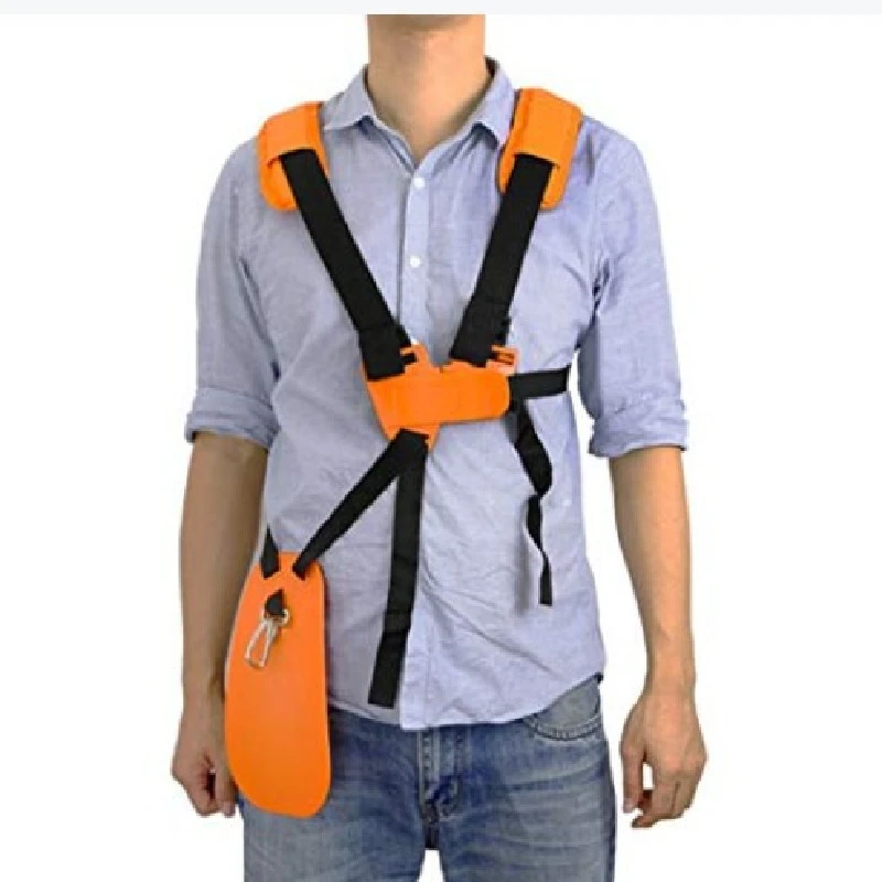 Double-breast mower strap