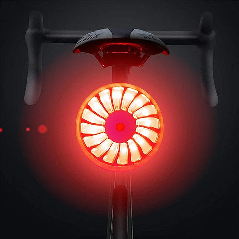 Bicycle taillight safety warning light