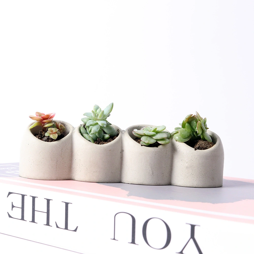 Four-hole flowerpot silicone mold