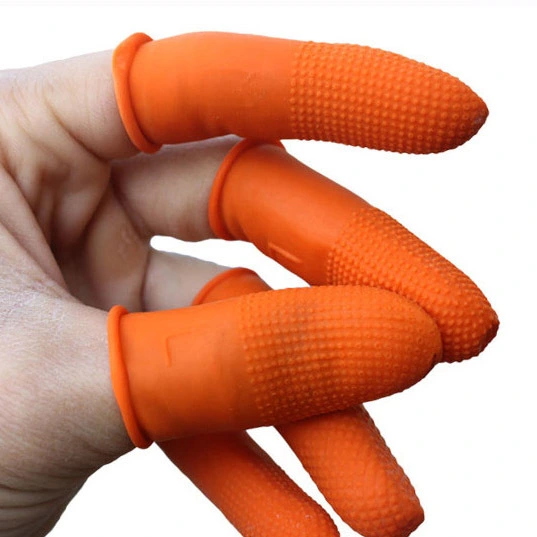 Rubber padded thick finger sleeve