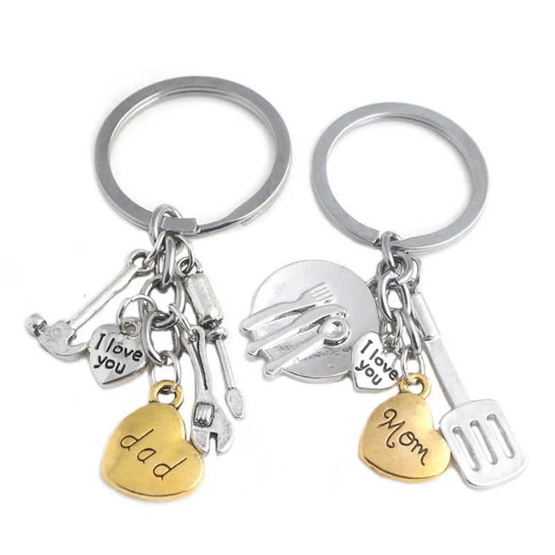 Creative kitchen tools three piece key chain