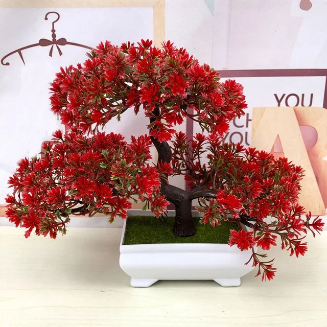 Simulation flower bonsai set home decoration