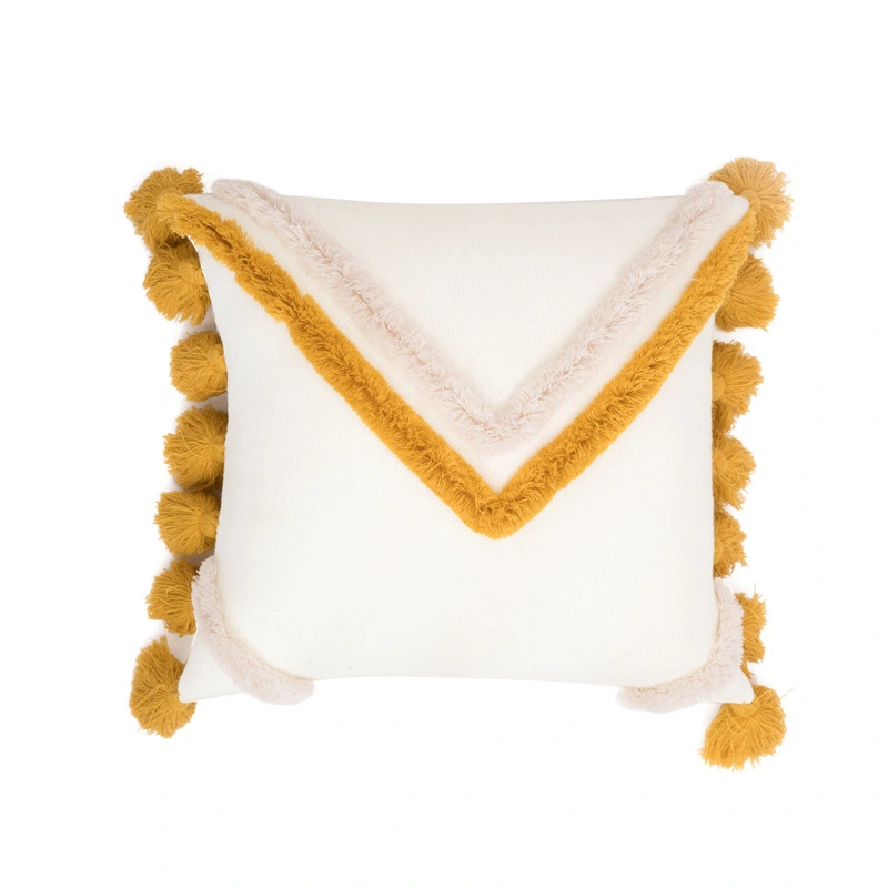 Tufted pillow cushion cover