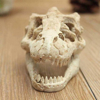Aquarium fish tank ornaments dinosaur resin skull