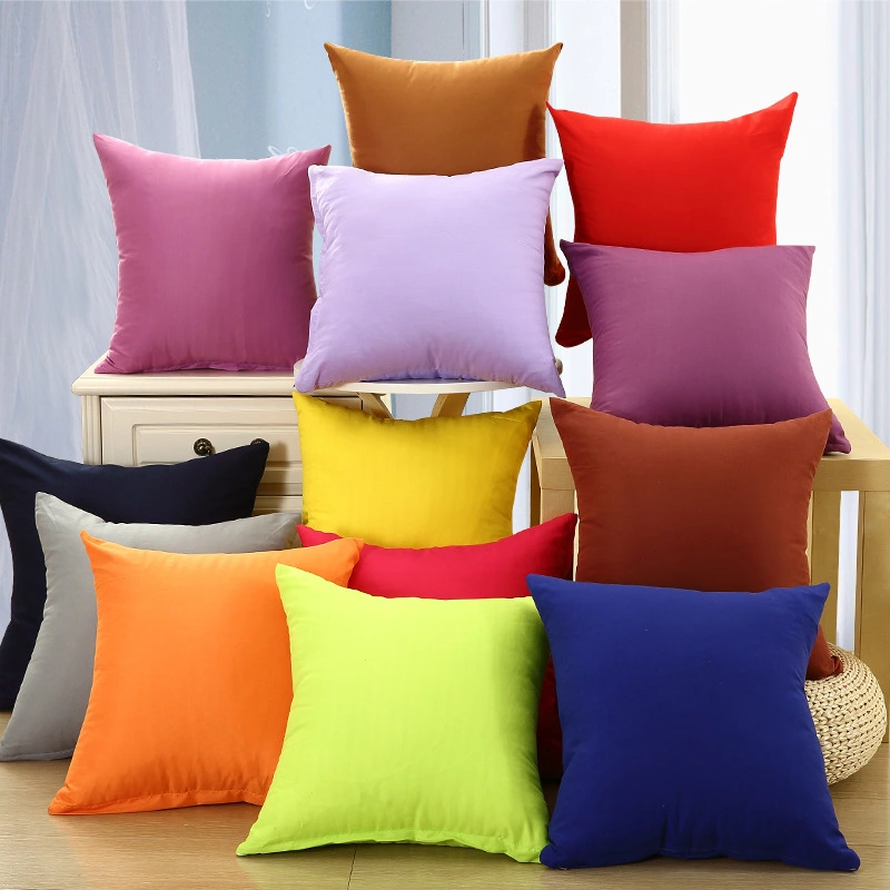 Solid color pillowcase