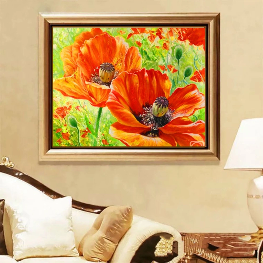 Hand-painted flower home decoration painting