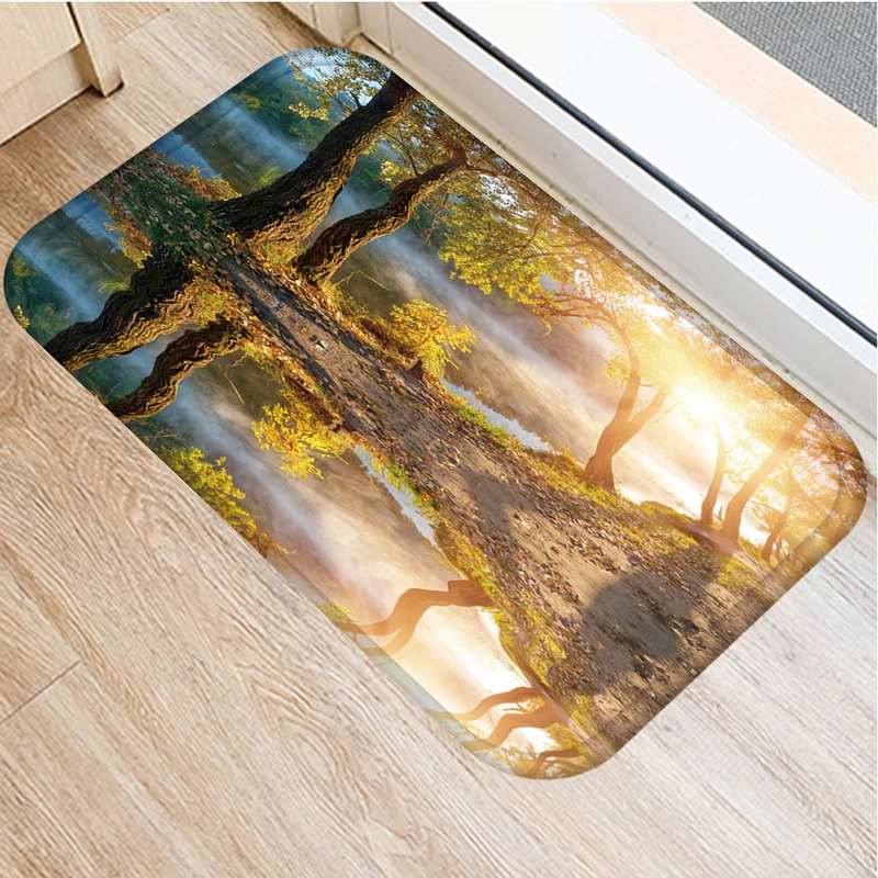 Tree Anti-slip Mat Decorative Carpet Kitchen Mat