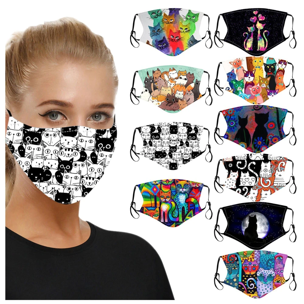 New Year Print Washable Mask Face Mask