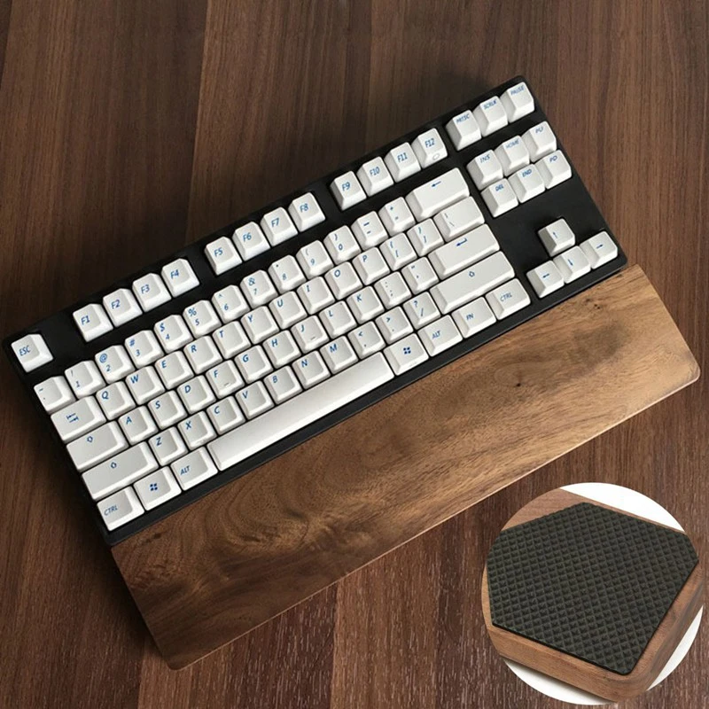 Black walnut mechanical keyboard hand rest