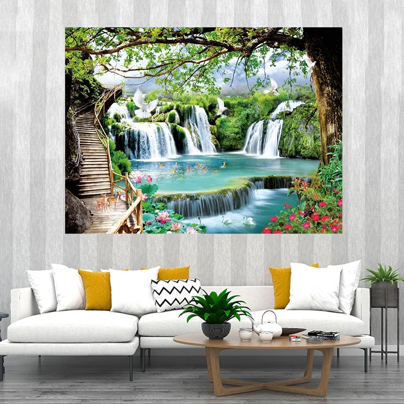 Digital printing graphic tapestry