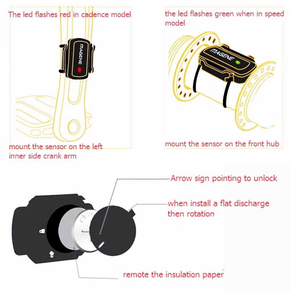 MAGENE Maijin gemini210 speed cadence sensor