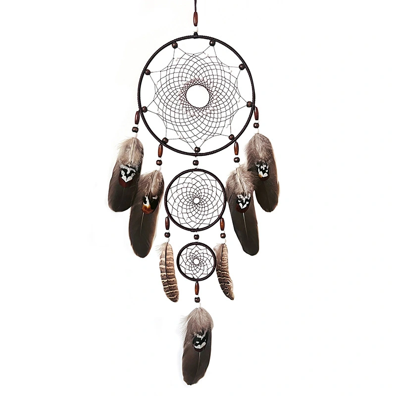 Feather Three Ring Dream Catcher