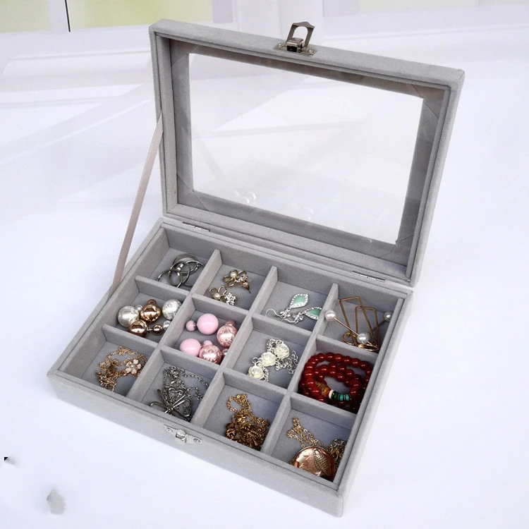 Flannel Small Capacity Jewelry Storage Box