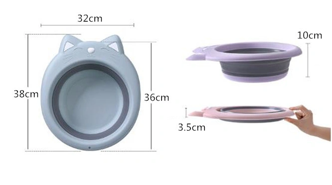 Plastic folding washbasin