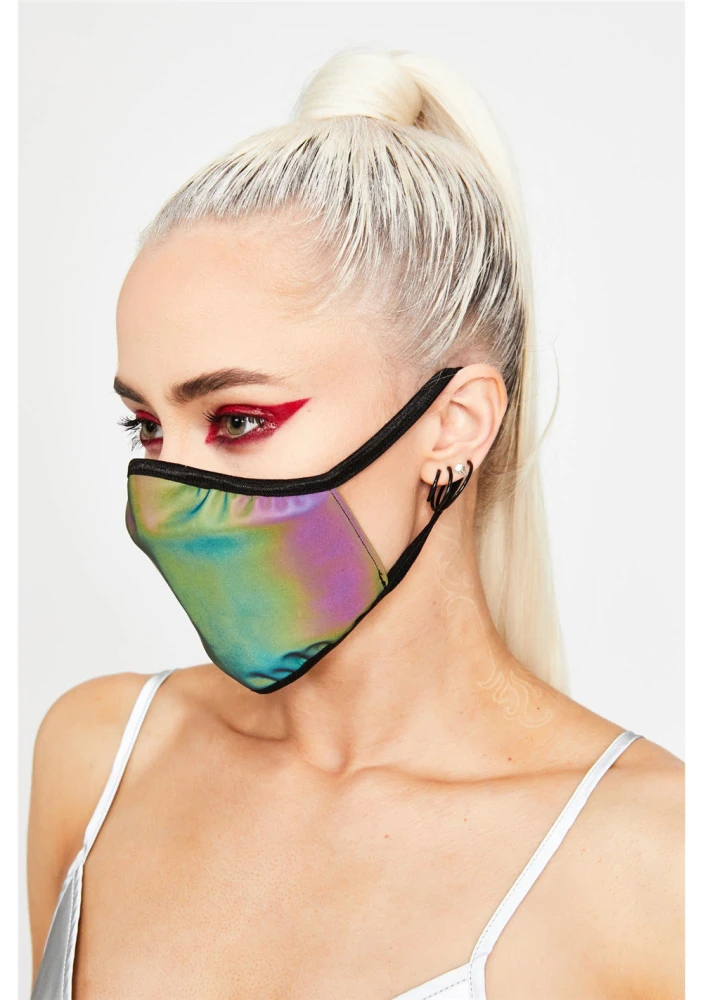 Reflective syllable glowing reflective mask