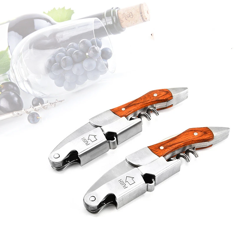 Multifunctional wine solid wood screwdriver wine knife