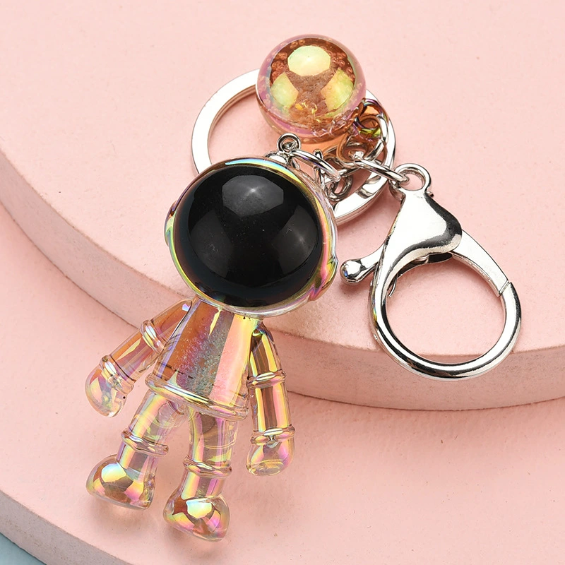 Crystal Spaceman Astronaut Keychain