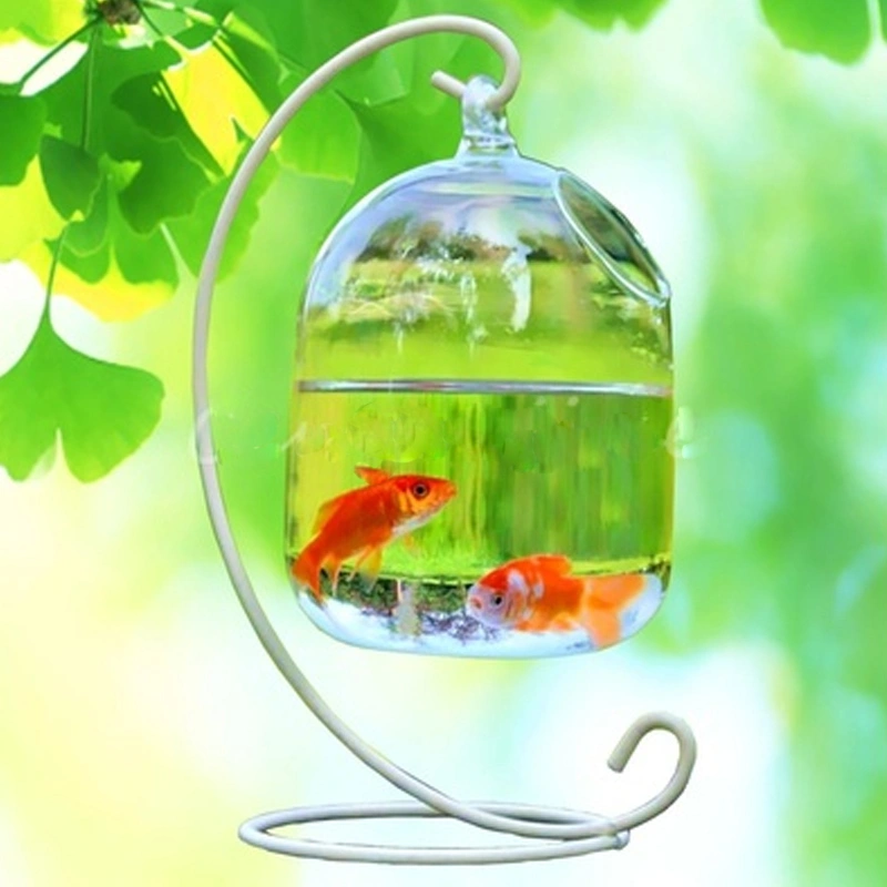 Transparent glass handmade fish tank