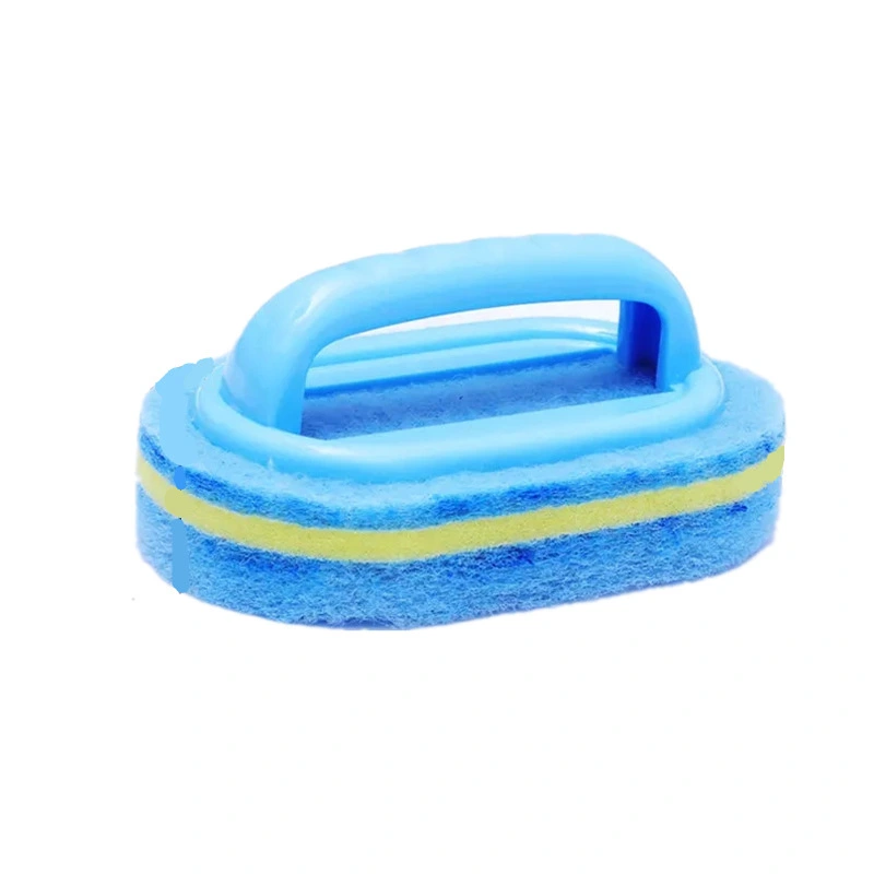 Sponge brush with plastic handle